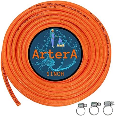 ARTERA™ Garden Heavy-Duty Braided Hose Pipe with 3 Clamps for Watering ...