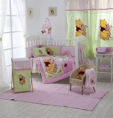Disney Pink Winnie The Pooh Crib Bedding Collection 4 Pc Crib Bedding ...