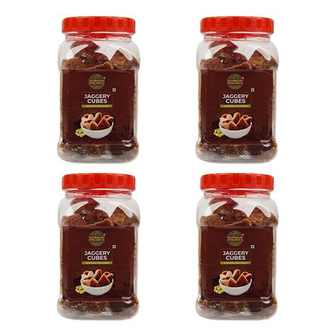 Nutrigain Organics Jaggery Cubes | Pure Desi Gud/Gur | 100% Natural And ...