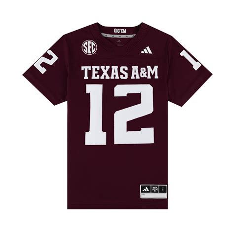 Texas A&M Adidas Premier Home Jersey