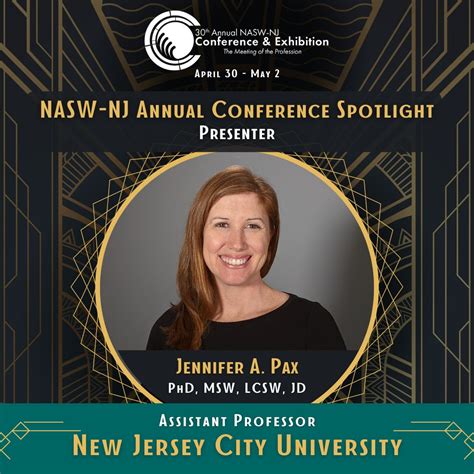 Looking forward to representing New Jersey City University at the NASW ...