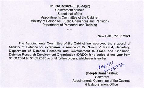 Ahead Of Lok Sabha Poll Results, DRDO Chief Gets Extension; Reshuffle ...