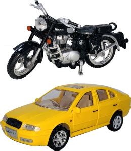 Giftary Set Of 2 Small Size Made Of Plastic Indian Replica Rugged Bike ...