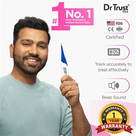 Dr Trust USA Digital Thermometer for Fever - Temperature Measure Device
