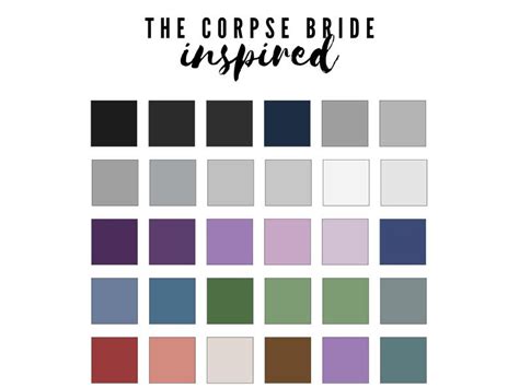 Image result for Corpse Bride Colors