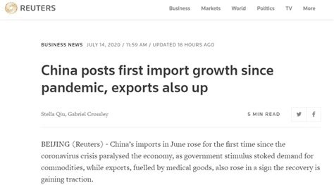 【中国那些事儿】6月进出口双双“转正”外媒：后疫情时期中国外贸回升超预期_时政要闻_中国西藏网