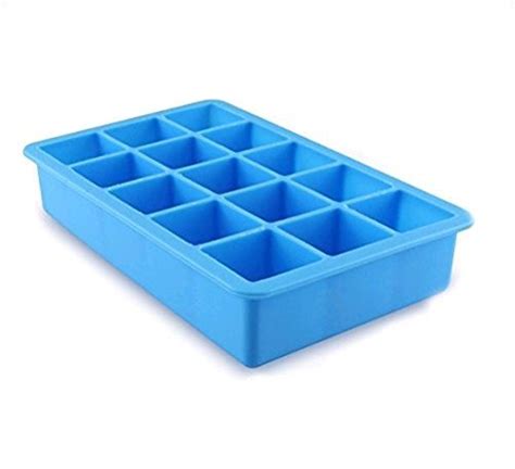 Dwayne C Home Silicone Ice Cube Tray 15 Square Food Grade Ice Cube ...