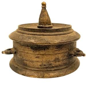 Buy Bhunes Brass Antique Ink Pot, Inkpots, Ink Container,Brown, 2.5 ...