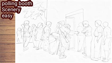 Voting Booth Line Drawing 的图像结果