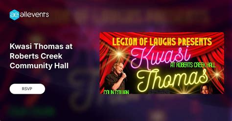 Kwasi Thomas at Roberts Creek Community Hall, Roberts Creek Community ...