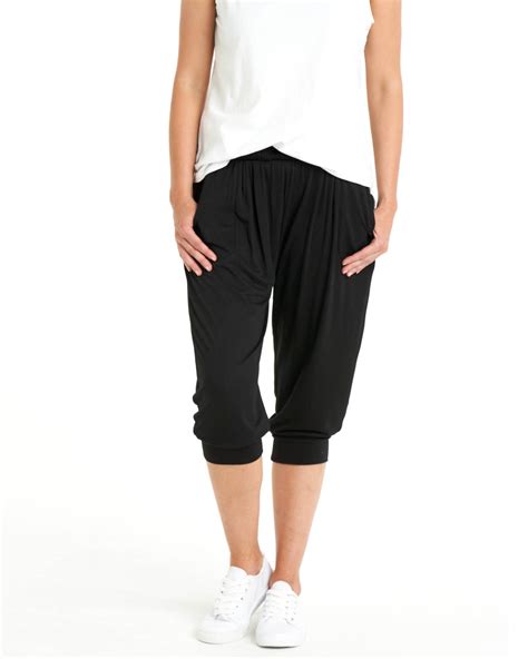 Tokyo 3/4 Pant - Black – Betty Basics Australia