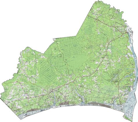 Brunswick County Map, North Carolina - US County Maps
