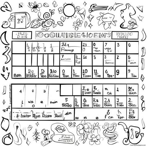 Colorful Periodic Table Elements Coloring Page (52304-41375)