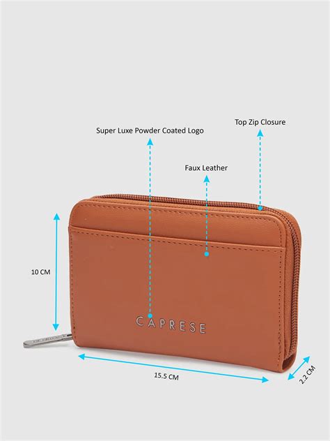 Buy Caprese Keera Wallet Small Tan @ Rs.419 | Caprese Bags