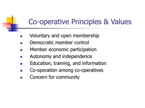 Co-operative Principles and Values 的图像结果