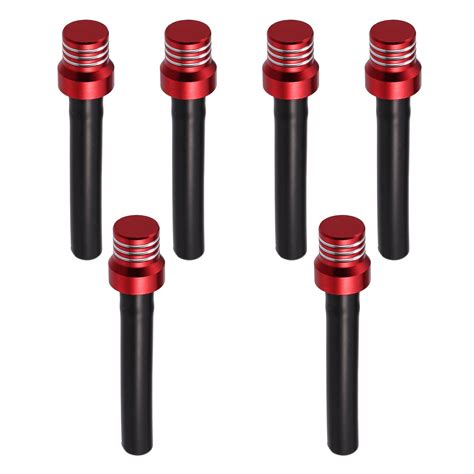 Unique Bargains 6pcs Red Gas Universal Cap Air Vent Hose Tank Breather ...