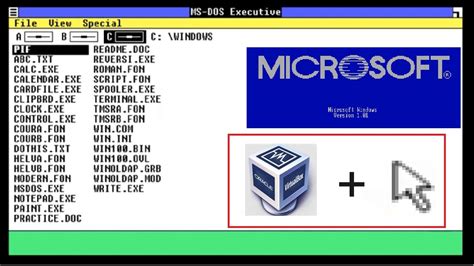 Image result for VirtualBox MS-DOS Windows 1.01