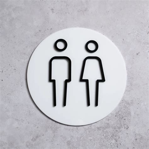 Restroom Sign in Acrylic – Maags Designs