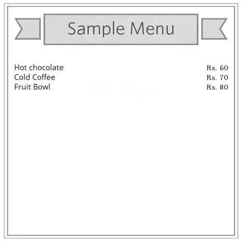 Menu at Uni Coffee Shop, Hyderabad, SRT 199