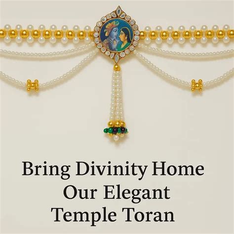 Janaki Decoserve craft studio Multicolor Temple Toran| Radha Krishna ...
