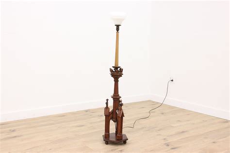 Antique Wooden Floor Lamps