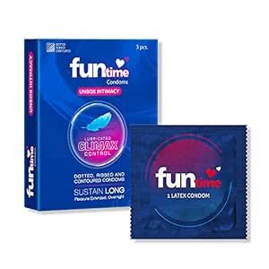 Buy Funtime Climax Control Condoms | Dotted, Ribbed, & Contoured for ...