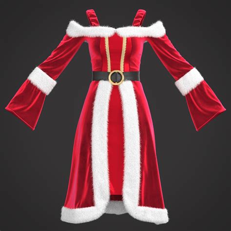 ArtStation - women christmas clothing