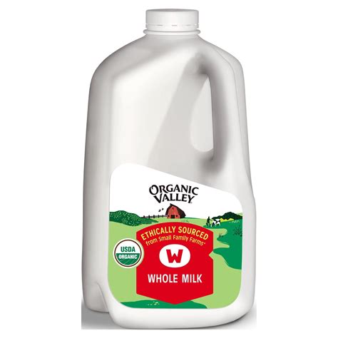 Organic Valley, Whole Milk Gallon, 128 fl oz (One Gallon) - Walmart.com