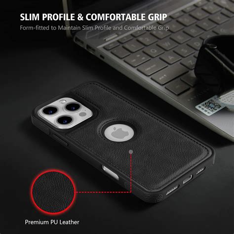 Buy Pikkme iPhone 16 Pro Max Flexible Pu Leather Back Case | Black ...