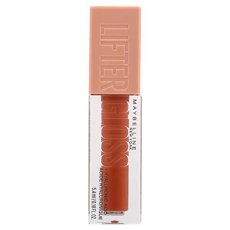 Maybelline lifter lip gloss makeup with hyaluronic acid, heat, 0.18 oz ...