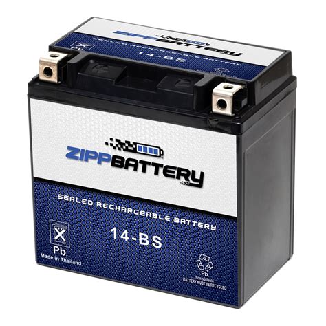 Ytx14-bs Battery ExpertPower YTX14-BS AGM Battery For Honda TRX300FW ...
