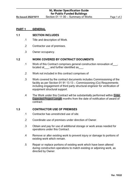 Image result for Masterspec Full Specification Example