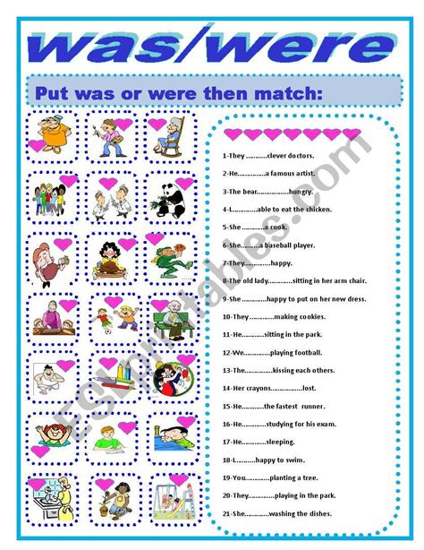 Was Were Question Worksheet 的图像结果