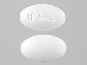 IP 465 Pill White Oval 17mm - Pill Identifier