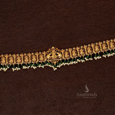 Premium Temple Matte Gold Plated Hip Belt Bridal - Sasitrends