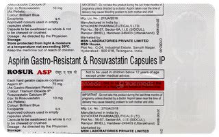 Rosur Asp Capsule 10: Uses, Side Effects, Price & Substitutes
