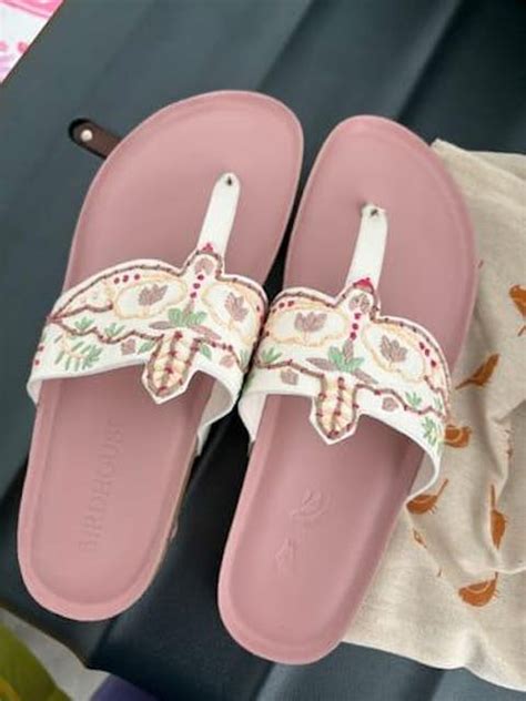 Mitthu Sandals: Eco-Friendly Comfort with Parrot Embroidery – Birdhouse