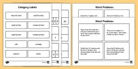 Solving Multistep Math Word Problems Flow Chart for 3rd-5th Grade