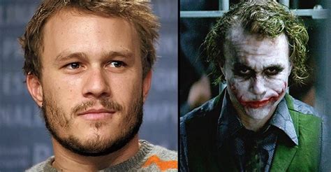Heath Ledger Joker No Makeup