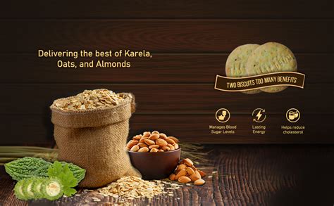 Taste Good Karela Biscuits High-Fiber, Sugar-Free, Cholesterol Free ...