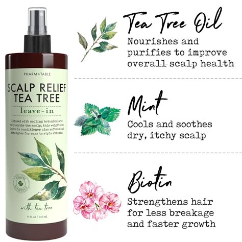 Buy Original PHARM TO TABLE Scalp Relief Tea Tree Leave-In Conditioner ...