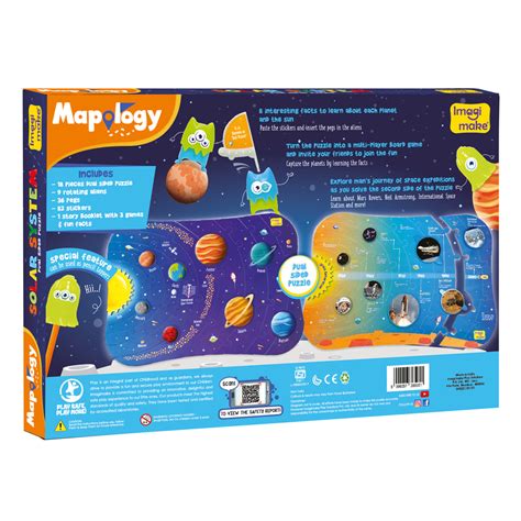Mapology Solar System Puzzle - Learning Aid & Educational Toy – Imagimake