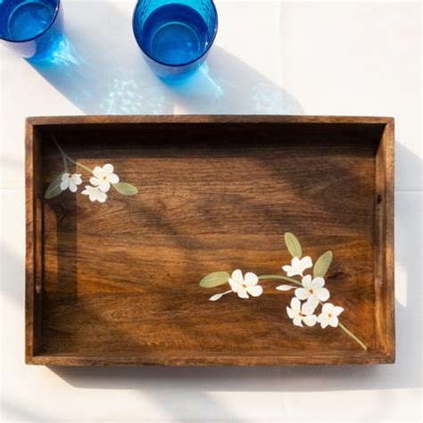 Bella Mango Wood Medium Tray – Aurum Crafts