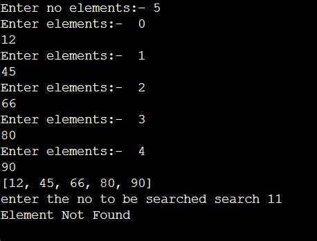 Image result for Linear Search Algorith Program Python