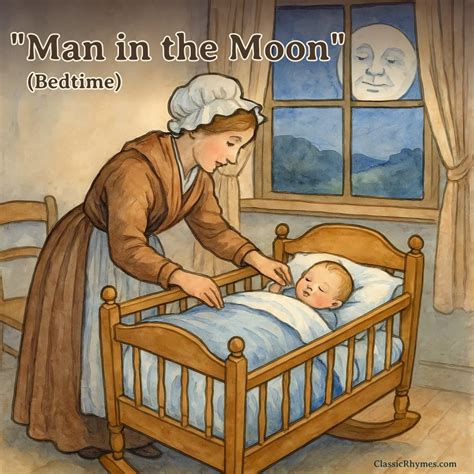 The Man in the Moon (Bedtime): Lyrics, Meaning & Printable PDF ...