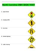 Image result for NC DMV Sign Test Chart