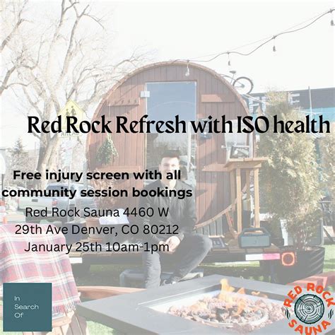 Red Rock Refresh with ISO Health PT (sauna +cold plunge), Hogshead ...