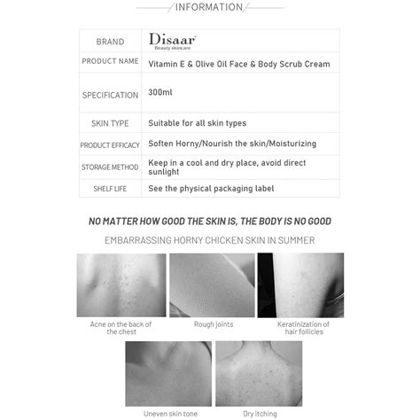 Buy DISAAR BEAUTY Vitamin E Olive Oil Face Body Neck Scrub Cream Anti ...