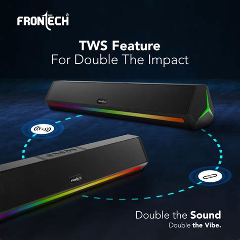 Buy Mini Soundbar 30W Stereo RGB | Frontech ECHOLITE 270 SW-0270 ...