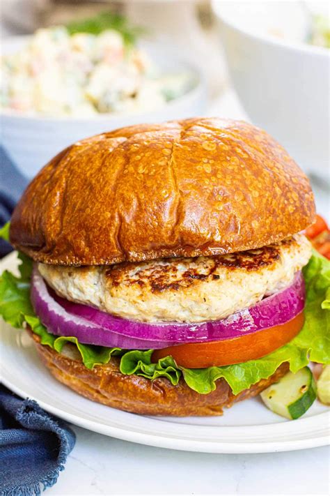Ground Chicken Burgers - iFoodReal.com